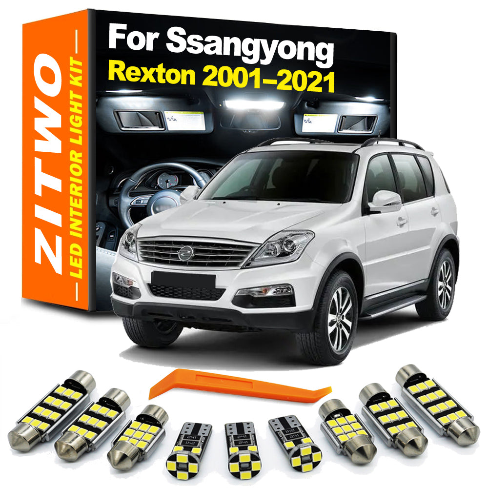 AutoGlowLED Canbus LED Interior Light Kit for Ssangyong Rexton 2001-2021