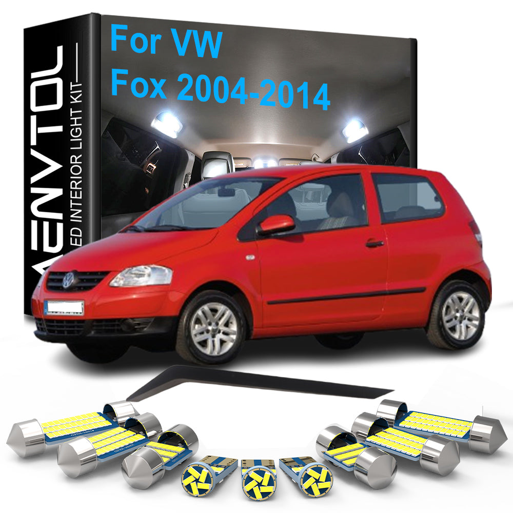 AutoGlowLED 8Pcs LED Interior Light Kit for VW Fox 2004-2014 Canbus