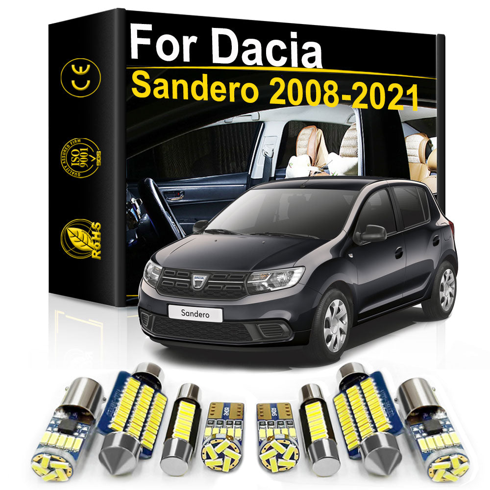 AutoGlowLED LED Interior Light Kit for Dacia Sandero 2008-2021 Canbus
