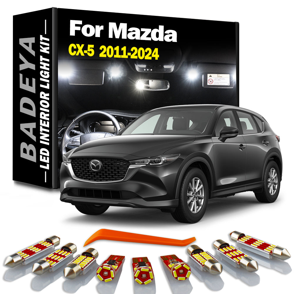 AutoGlowLED 11Pc Canbus LED Interior Light Kit for Mazda CX-5 2011-2024