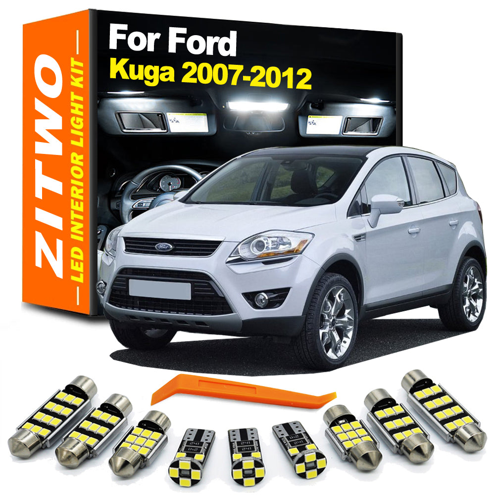 AutoGlowLED 15Pcs LED Interior Light Kit for Ford Kuga 2007-2012