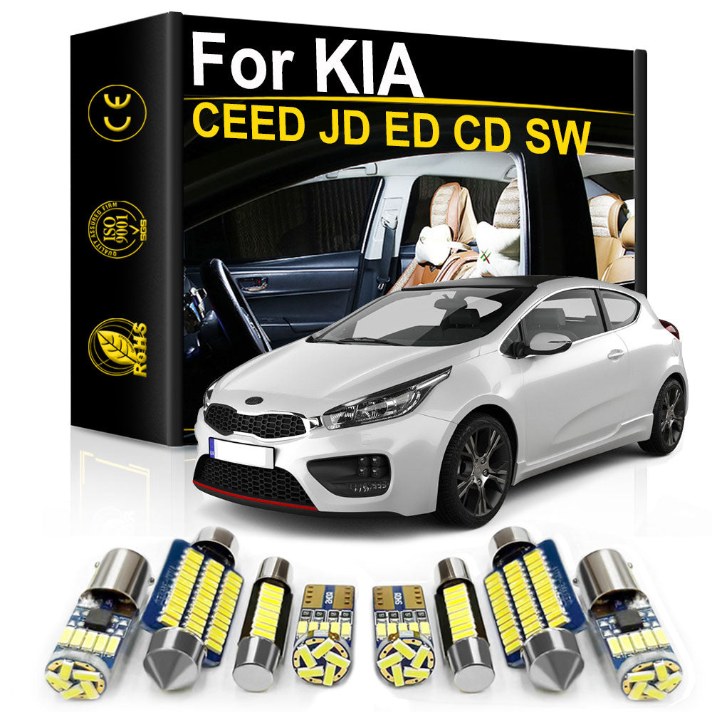 AutoGlowLED KIA CEED Interior LED Light Kit Canbus Error Free 2006-2020