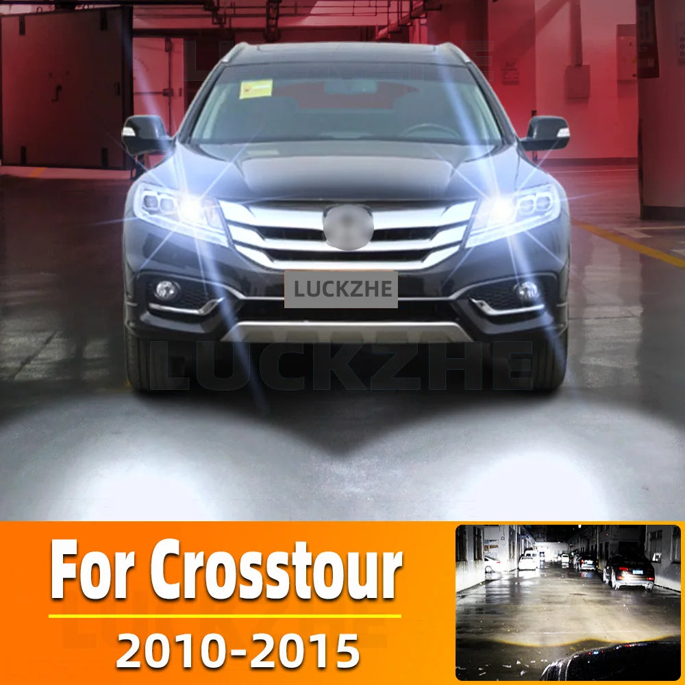 AutoGlowLED LED Headlight Bulbs for Honda Crosstour 2010-2015, 20000Lm Canbus