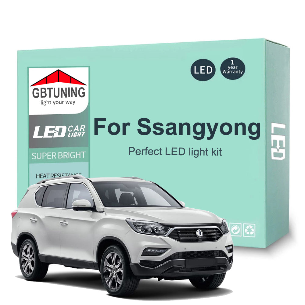 AutoGlowLED Canbus LED Interior Light Kit for Ssangyong Korando Rexton
