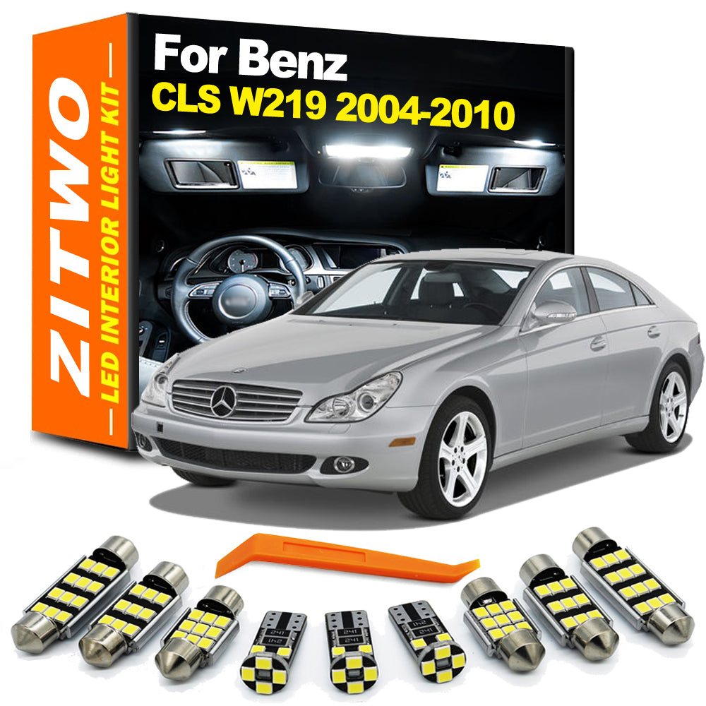 AutoGlowLED 23pc LED Interior Light Kit for Mercedes CLS W219 C219 2004-2010