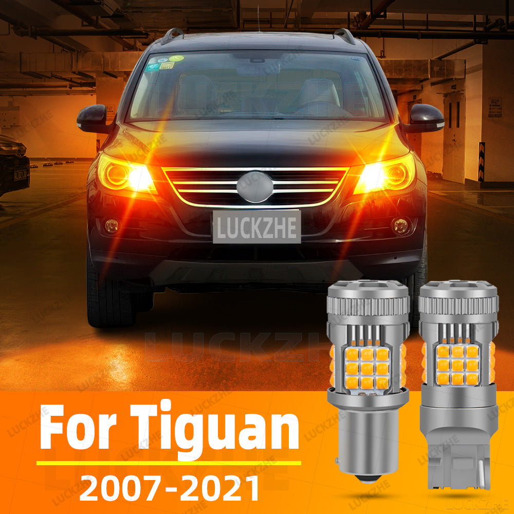 AutoGlowLED Car LED Turn Signal Lights Bulbs Amber for VW Tiguan 5N AD1 Allspace BW2