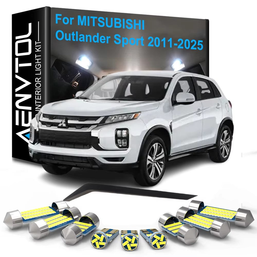 AutoGlowLED 11pc LED Interior Light Kit for Mitsubishi Outlander Sport 2011-2025 Canbus