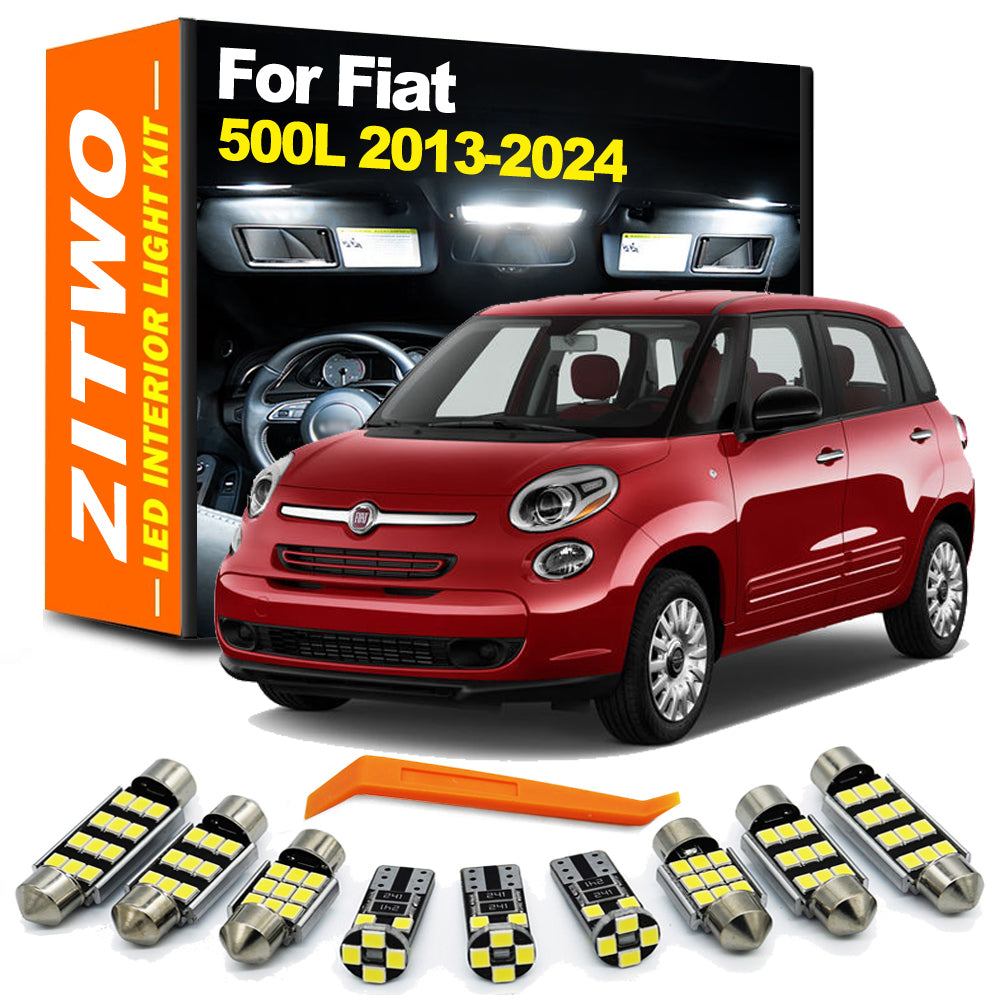 AutoGlowLED 11Pcs LED Interior Light Kit for Fiat 500L 2013-2024