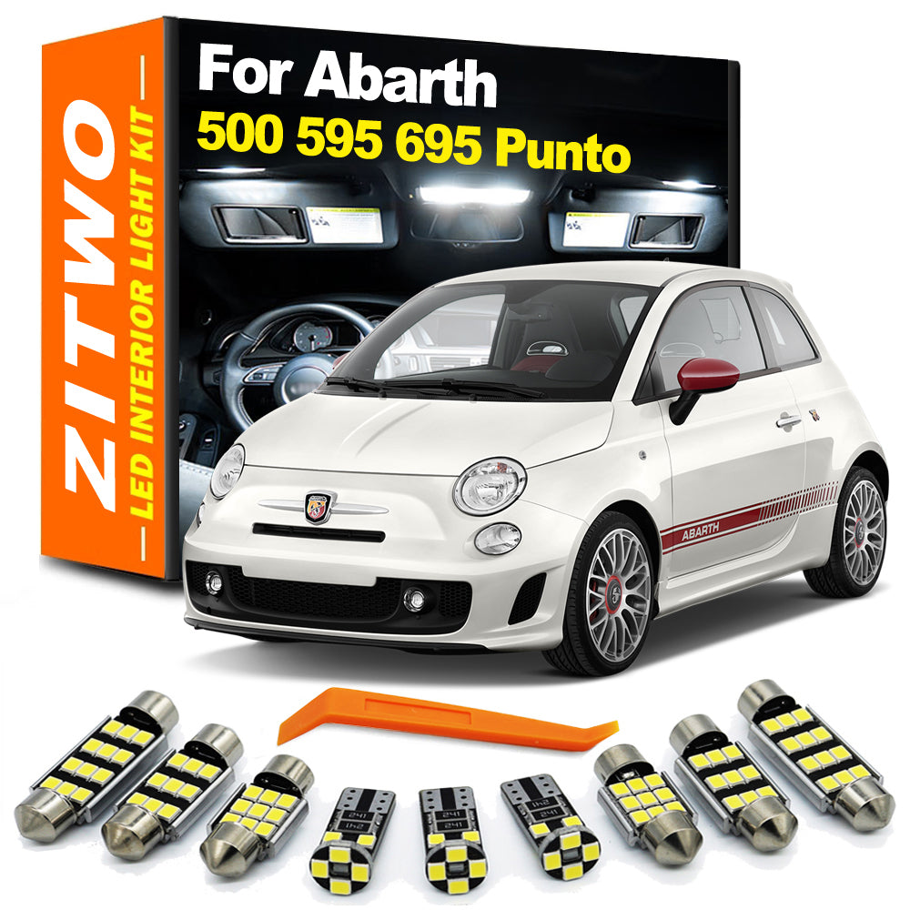 AutoGlowLED Canbus LED Interior Light Kit for Fiat Abarth 500 595 695 2007-2023