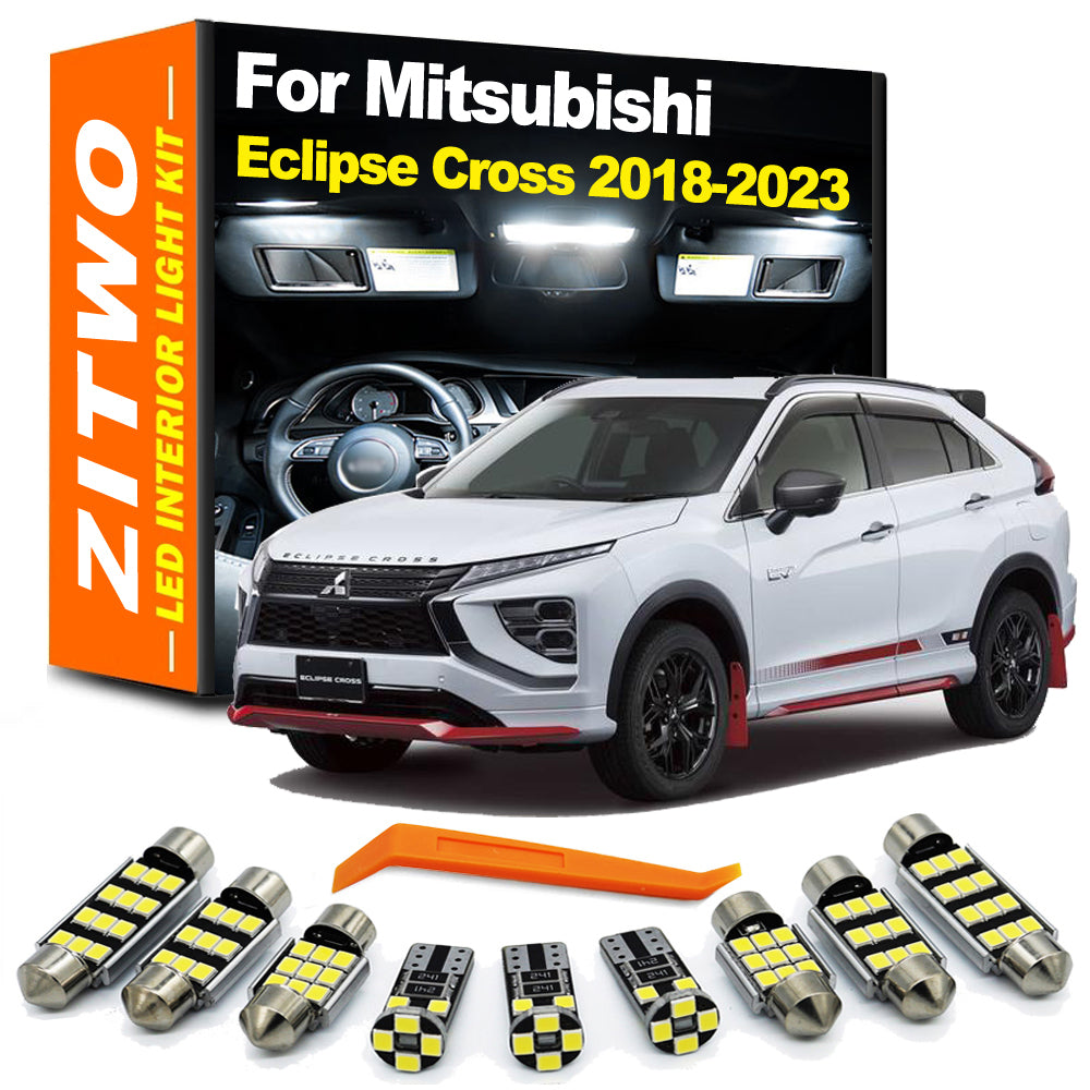 AutoGlowLED 11Pcs Canbus LED Interior Light Kit for Mitsubishi Eclipse Cross 2018-2023