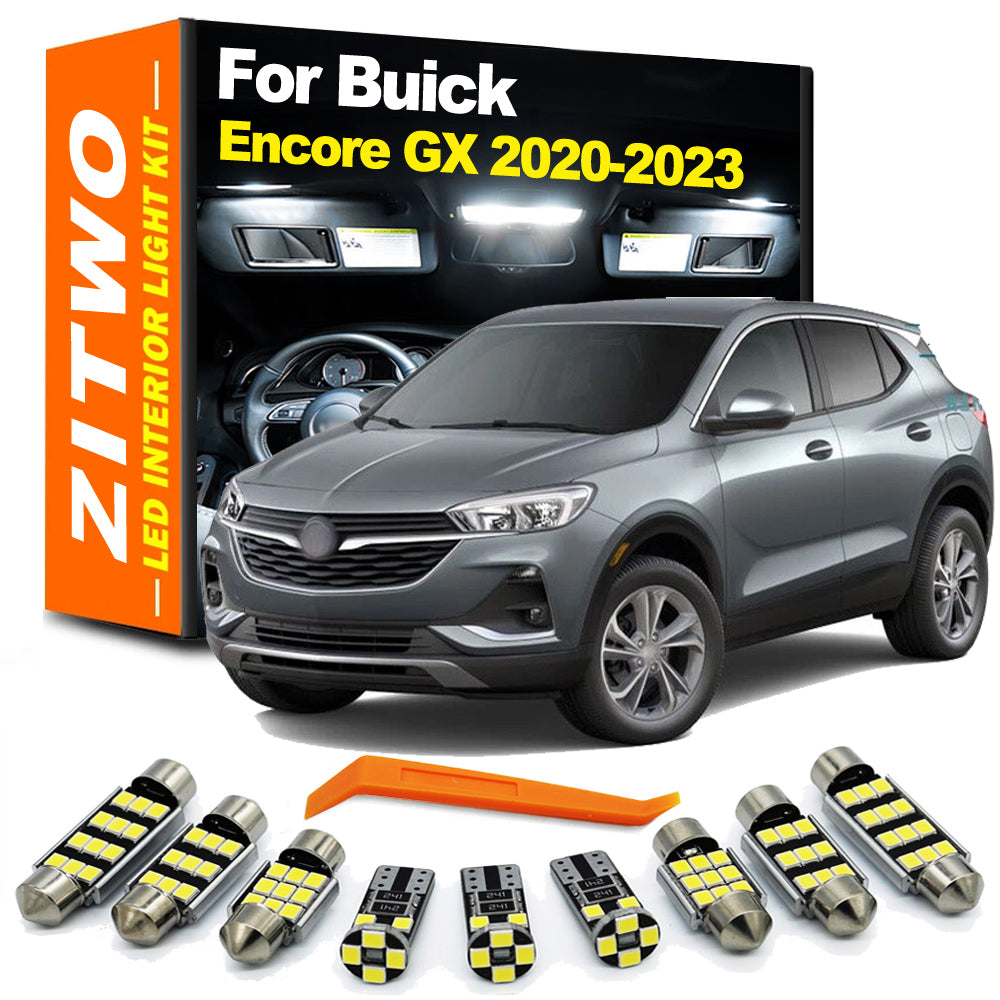 AutoGlowLED 9Pcs LED Interior Light Kit for Buick Encore GX 2020-2024