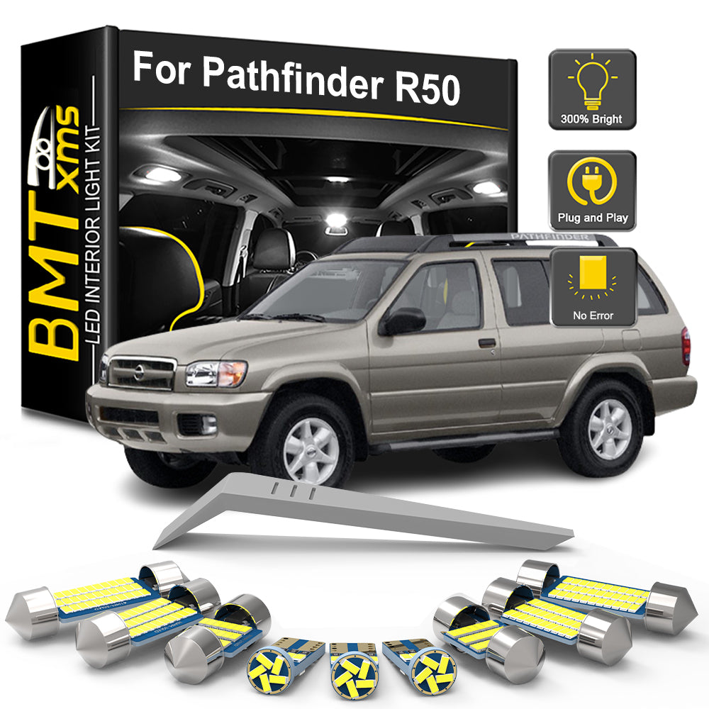 AutoGlowLED 14PCS LED Interior Light Kit for Nissan Pathfinder R50 1996-2004