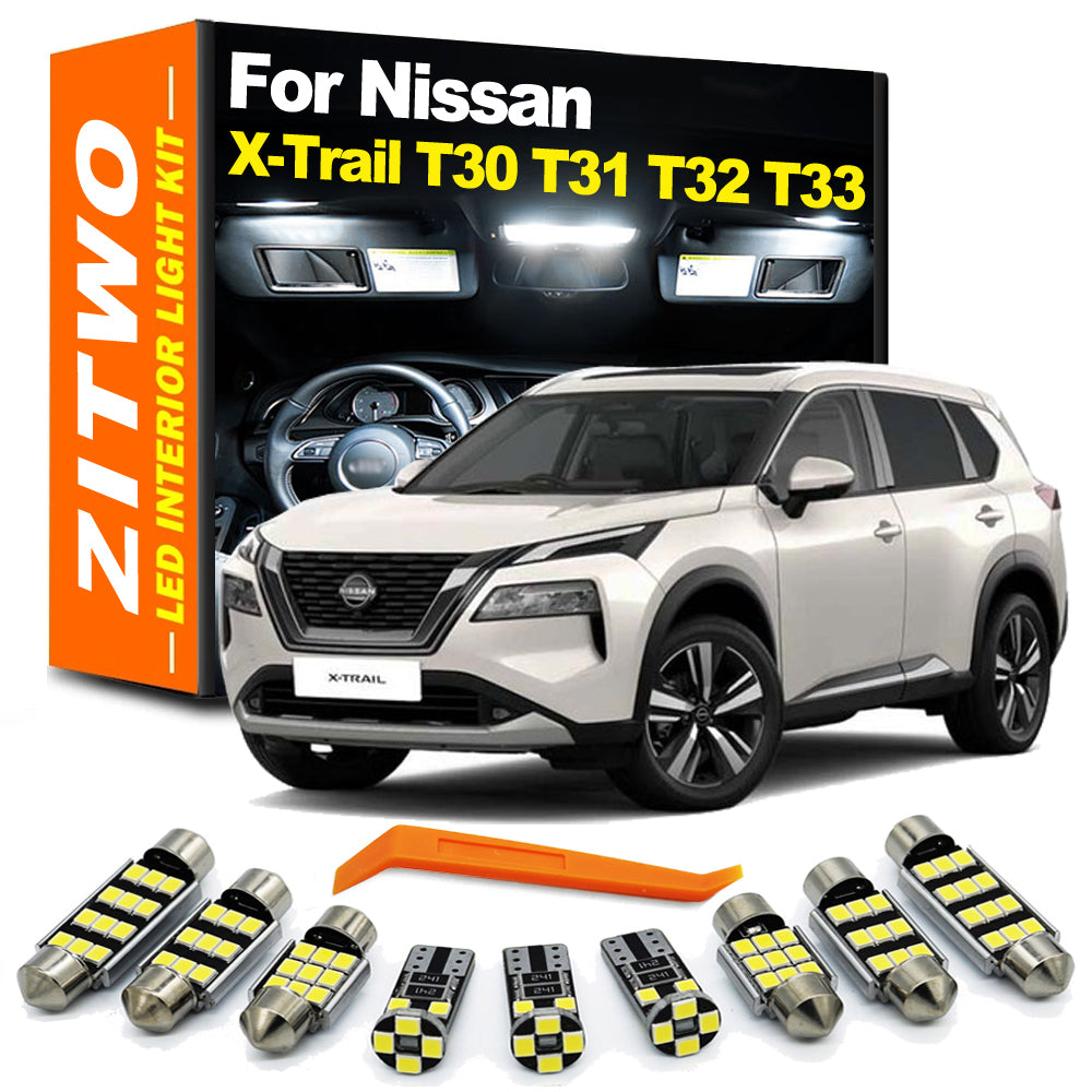 AutoGlowLED LED Interior Light Kit for Nissan X-Trail T30 T31 T32 T33 2001-2023