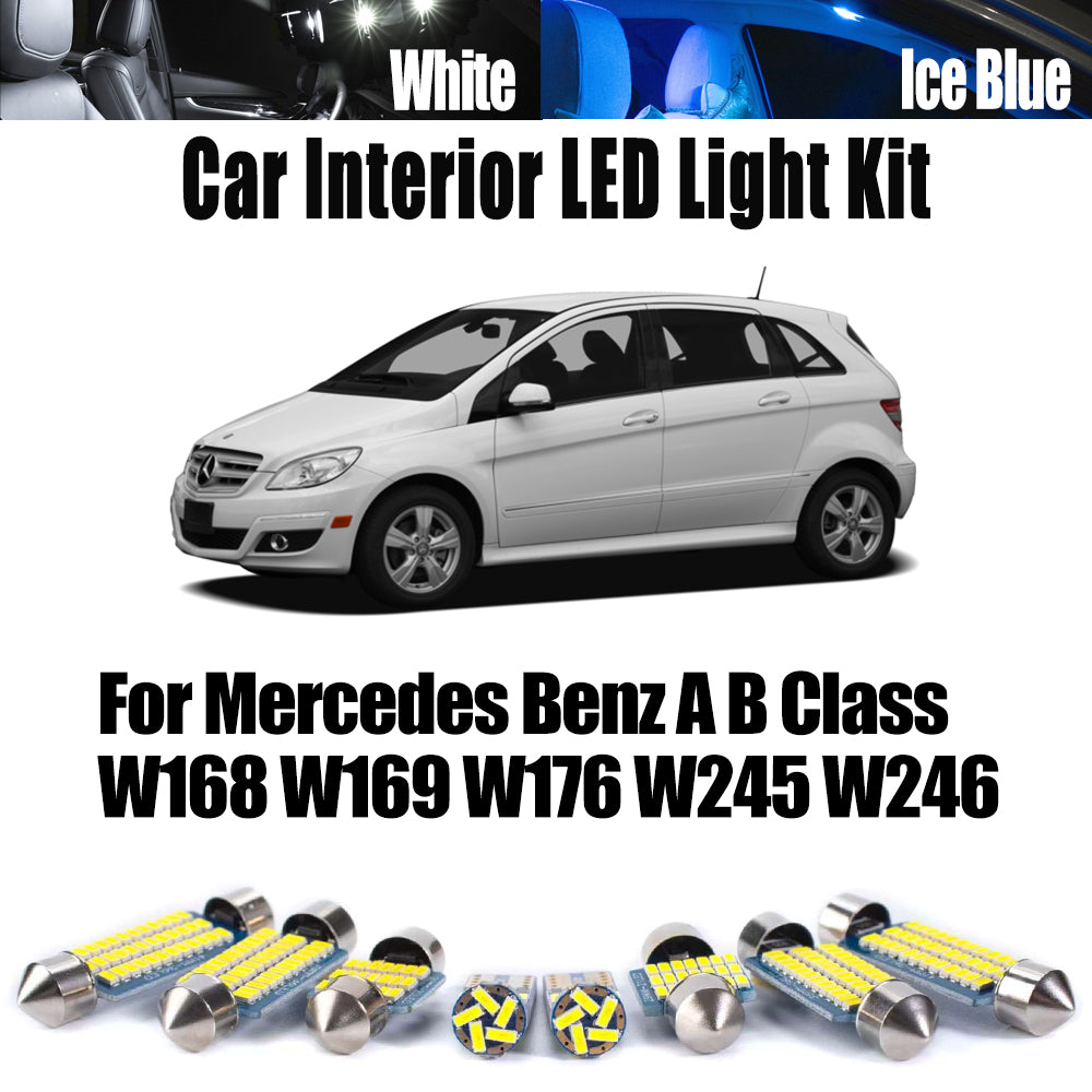 AutoGlowLED Canbus LED Interior Light Kit for Mercedes A B Class W168 W169 W176 W245 W246