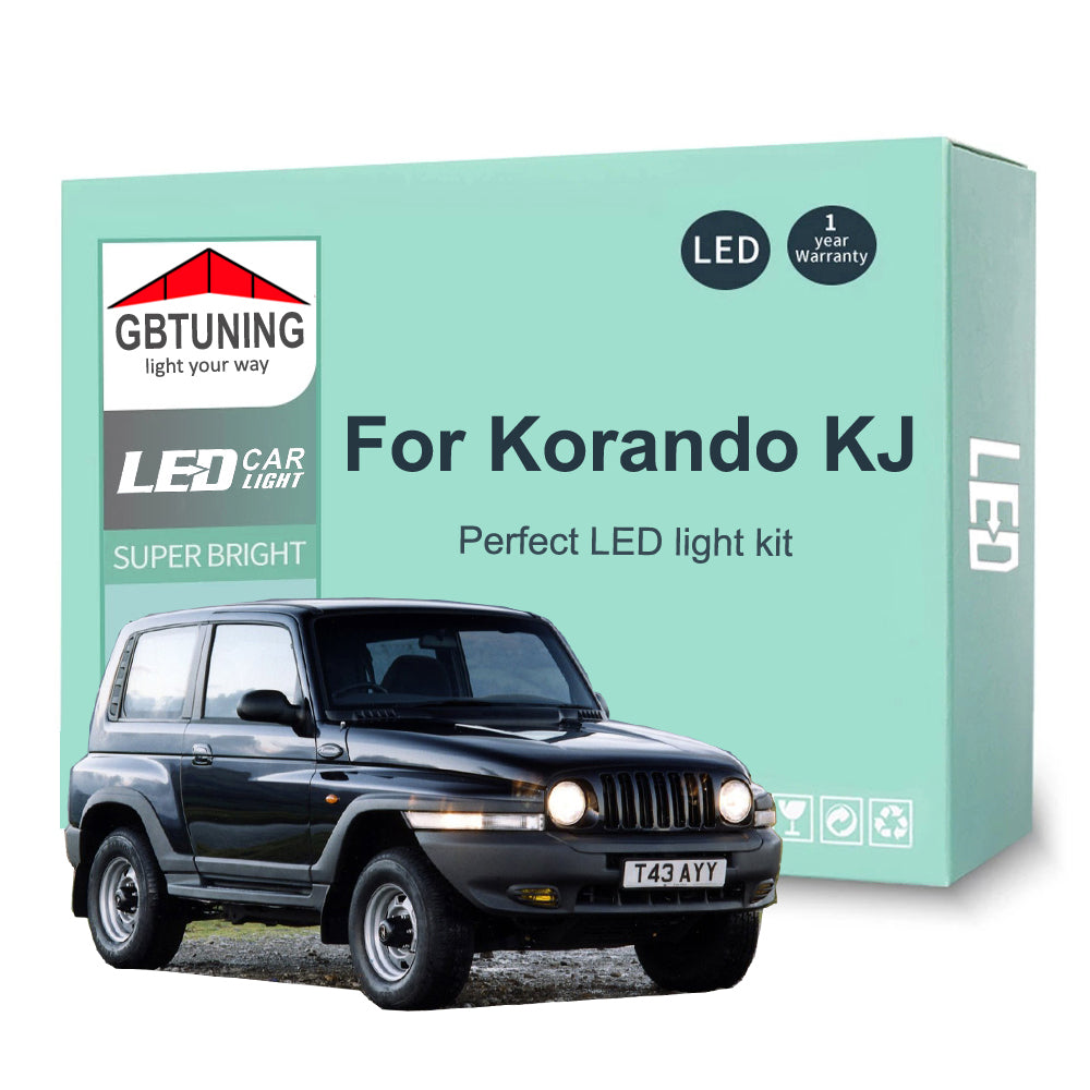 AutoGlowLED 11Pc LED Interior Light Kit for Ssangyong Korando KJ 1997-2007 Canbus