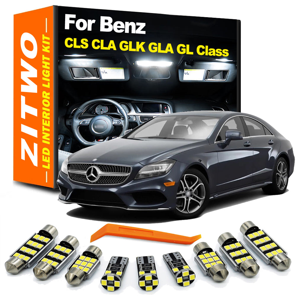AutoGlowLED LED Interior Light Kit for Mercedes CLS CLA GLK GLA GL