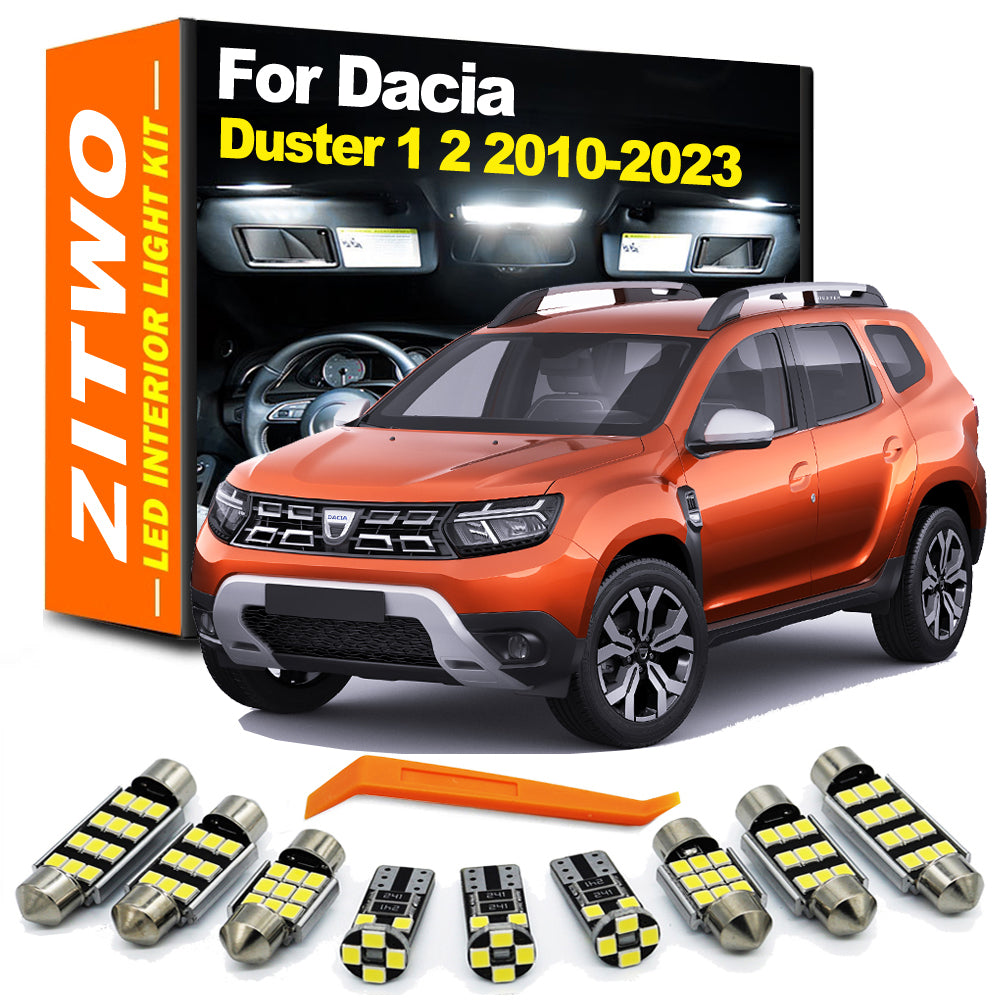 AutoGlowLED Canbus LED Interior Light Kit for Dacia Duster MK1 MK2 2010-2023