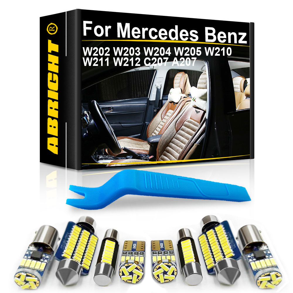 AutoGlowLED Mercedes C & E Class LED Interior Light Kit Canbus