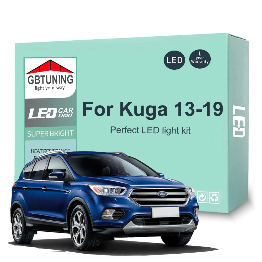 AutoGlowLED 14Pc Canbus LED Interior Light Kit for Ford Kuga 2013-2019