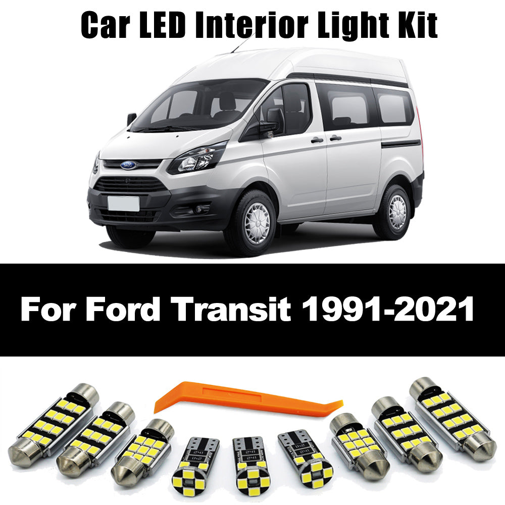 AutoGlowLED Canbus LED Interior Light Kit for Ford Transit 1991-2021