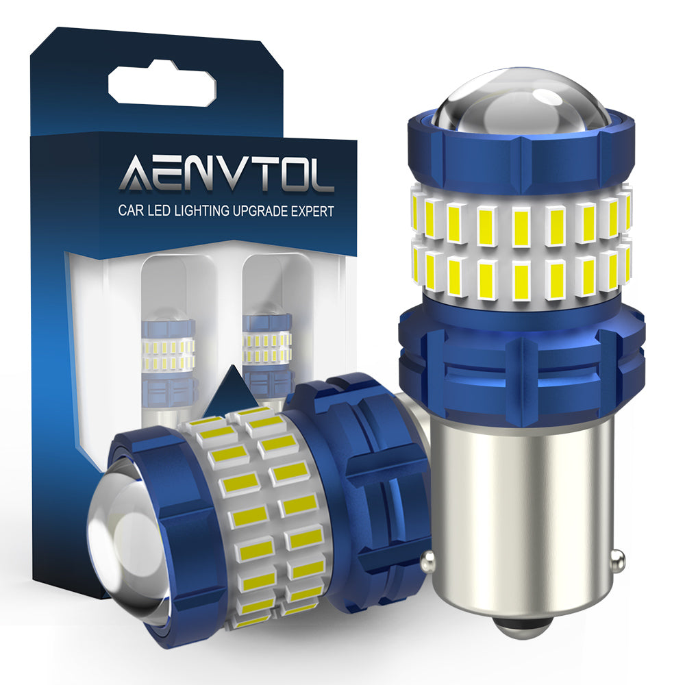 AutoGlowLED 1156 BA15S P21W LED Bulbs 2pcs Canbus Error Free