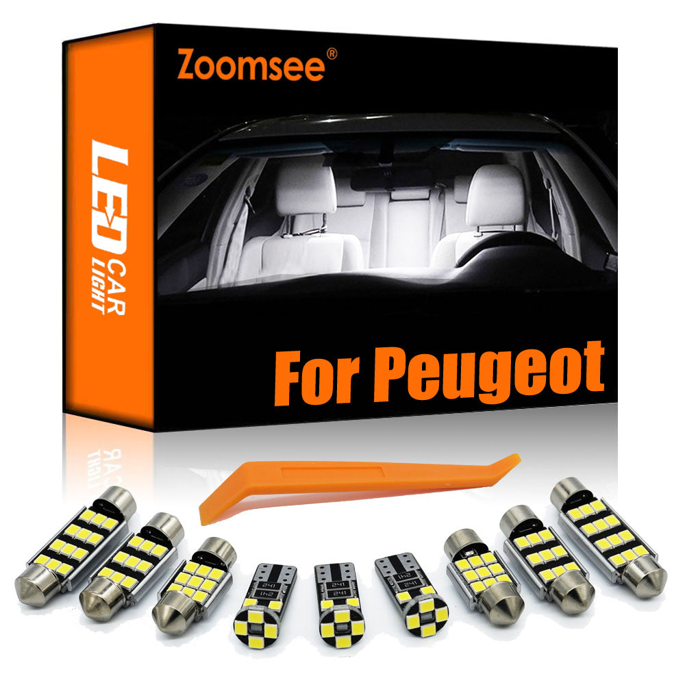 AutoGlowLED Canbus Interior LED Light Kit for Peugeot 108 206 207 208 301 307 308 406 407 508 607 807 2008 3008 4007 4008 5008