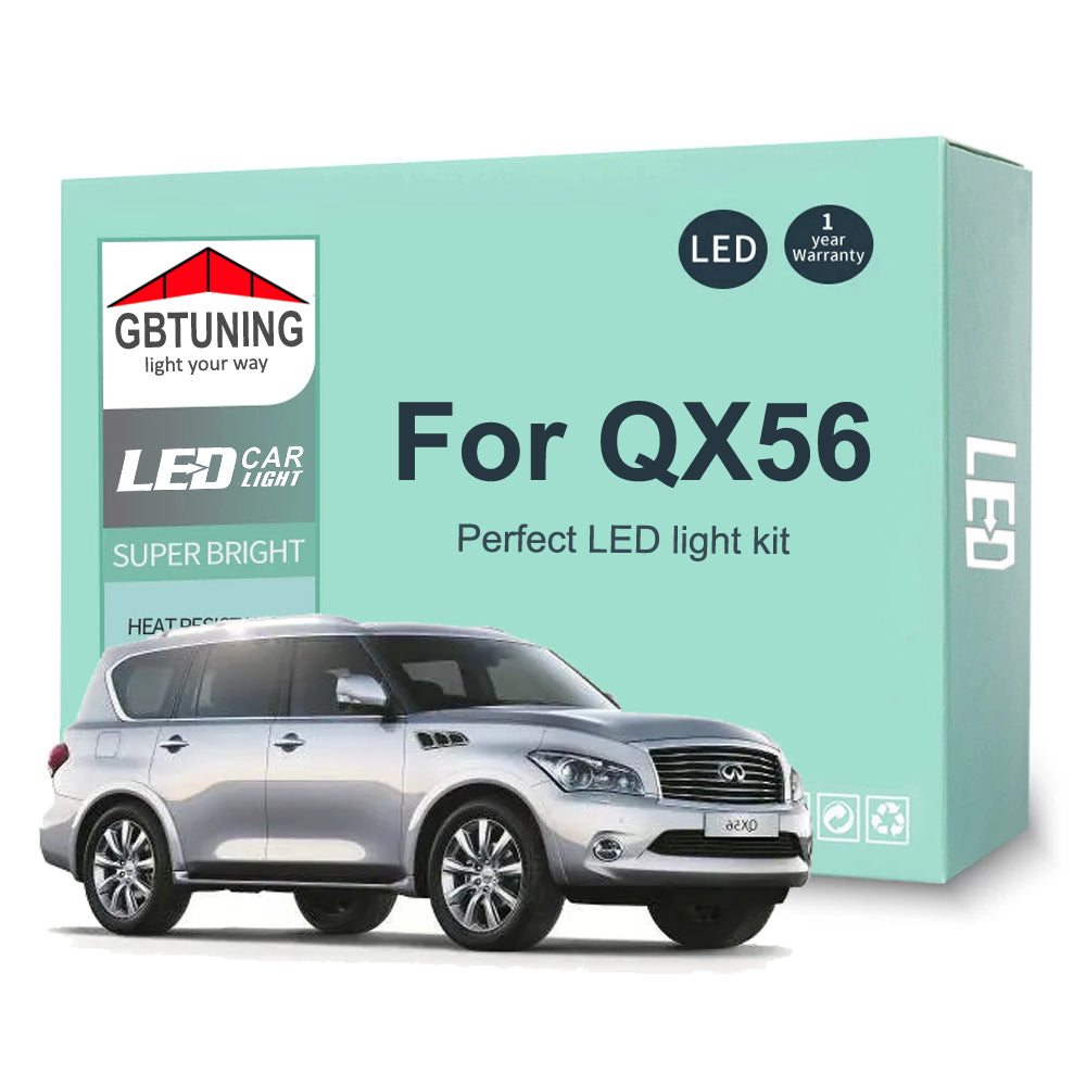 AutoGlowLED LED Interior Light Kit for Infiniti QX56 2004-2013 Canbus