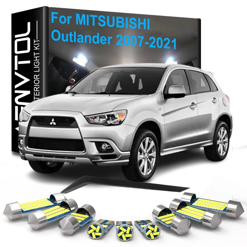 AutoGlowLED 11pc LED Interior Light Kit for Mitsubishi Outlander 2007-2021 Canbus