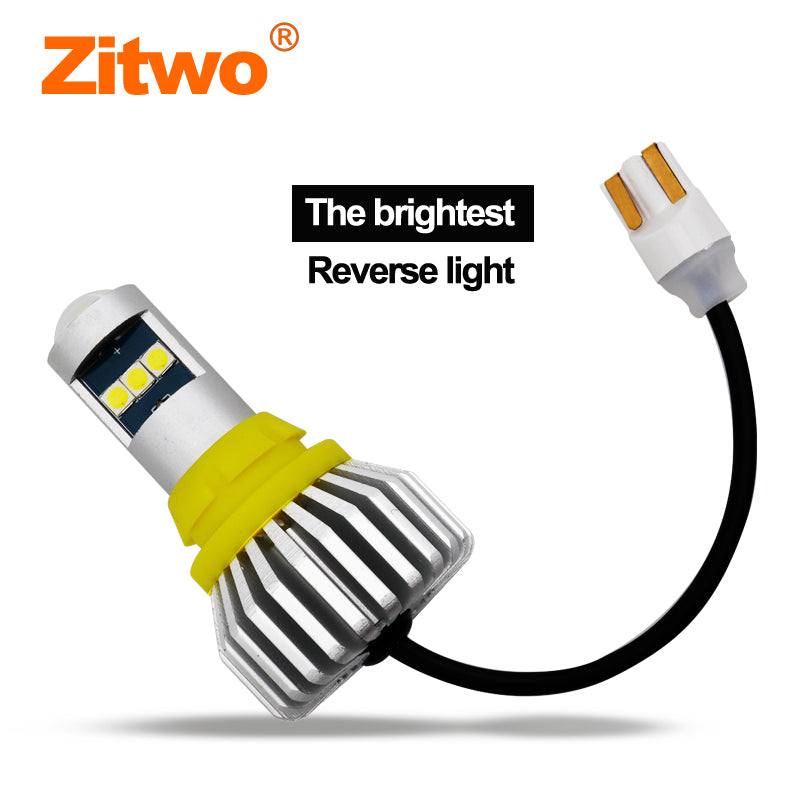 AutoGlowLED 2x 1156 BA15S LED Bulbs Reverse Light 6000K White