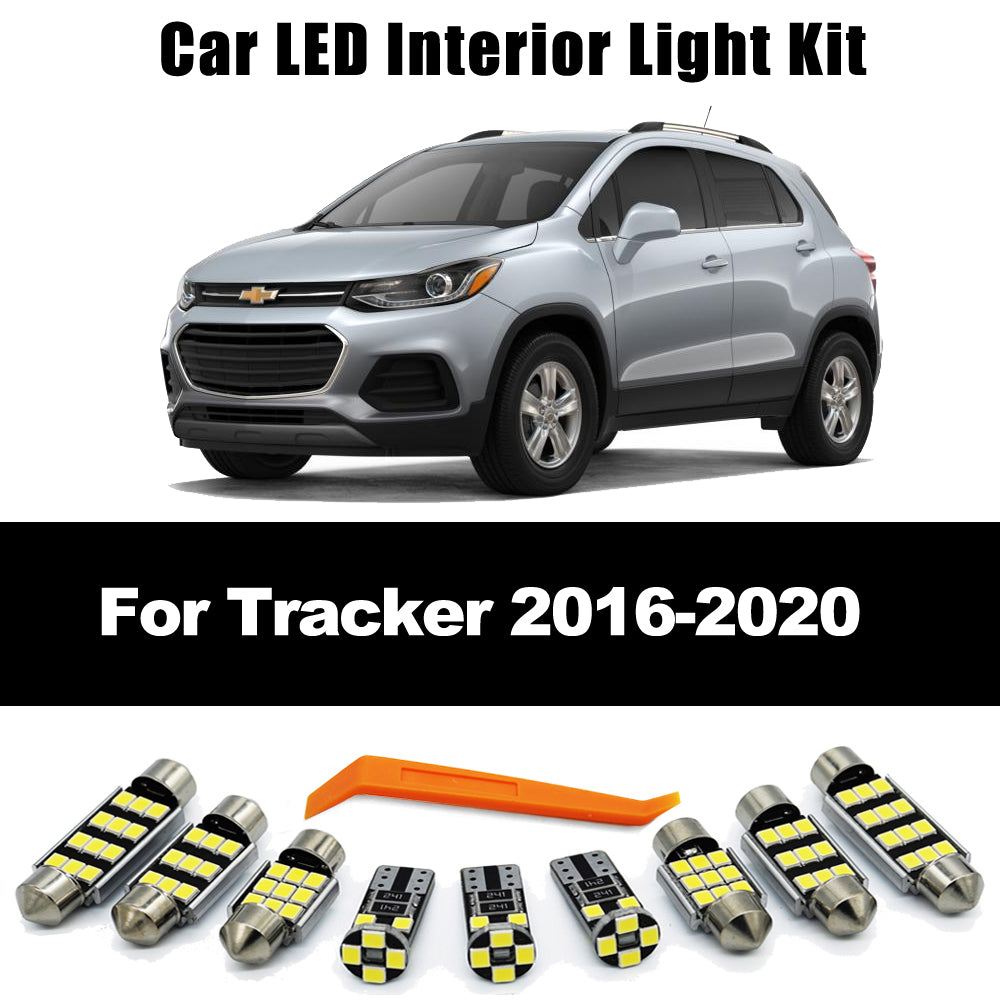AutoGlowLED 13Pcs Canbus LED Interior Light Kit for Chevy Tracker 2016-2020