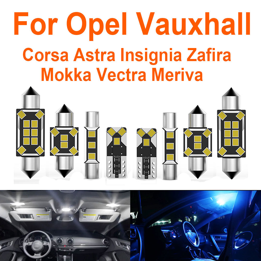 AutoGlowLED Opel Vauxhall LED Interior Light Kit Canbus Error Free