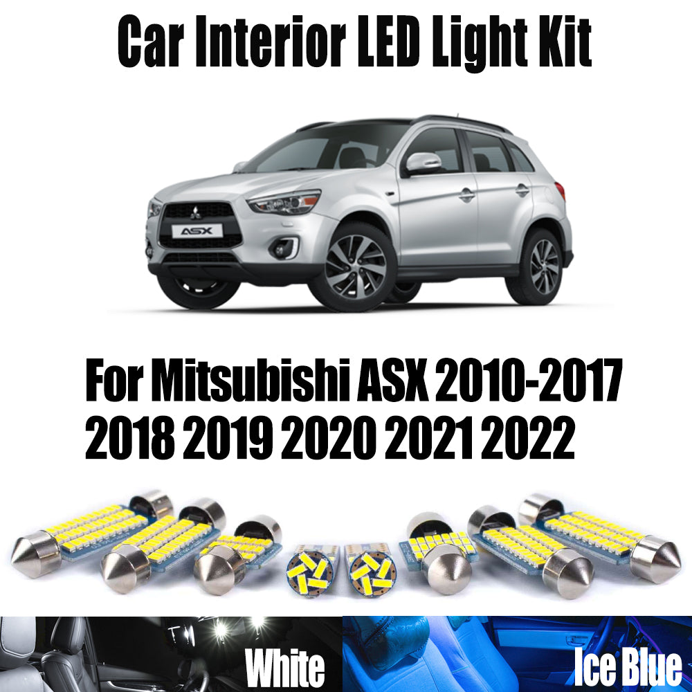 AutoGlowLED 11Pcs Canbus LED Interior Light Kit for Mitsubishi ASX 2010-2022