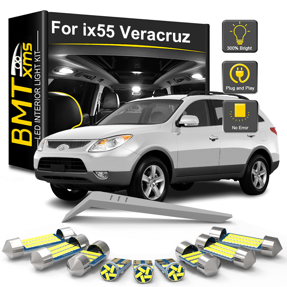 AutoGlowLED 14Pc Canbus LED Interior Light Kit for Hyundai IX55 Veracruz 2006-2015