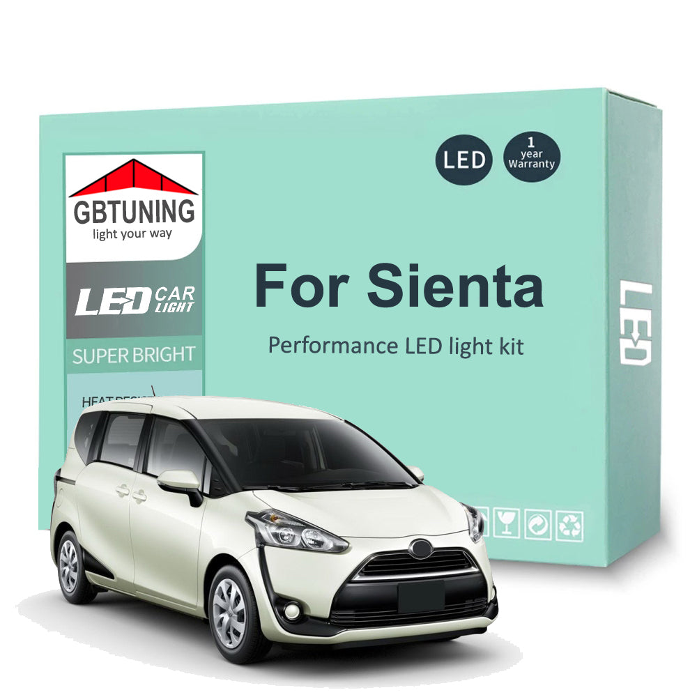 LED Interior Light Kit for Toyota Sienta 2003-2021 AutoGlowLED Canbus