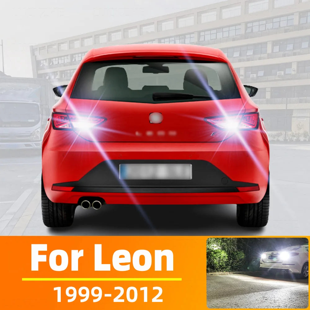 AutoGlowLED LED Reverse Light for Seat Leon MK1 MK2 1999-2012, 2pcs