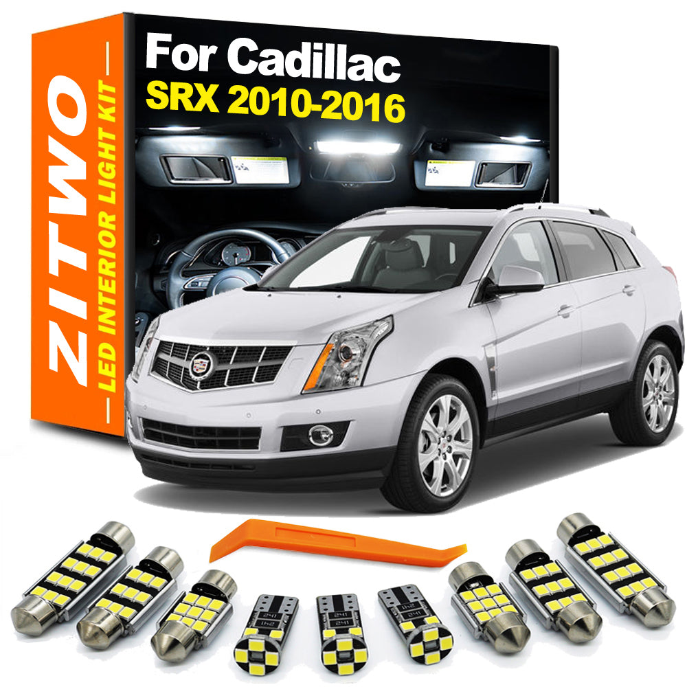 AutoGlowLED 19pc LED Interior Light Kit for Cadillac SRX 2010-2016