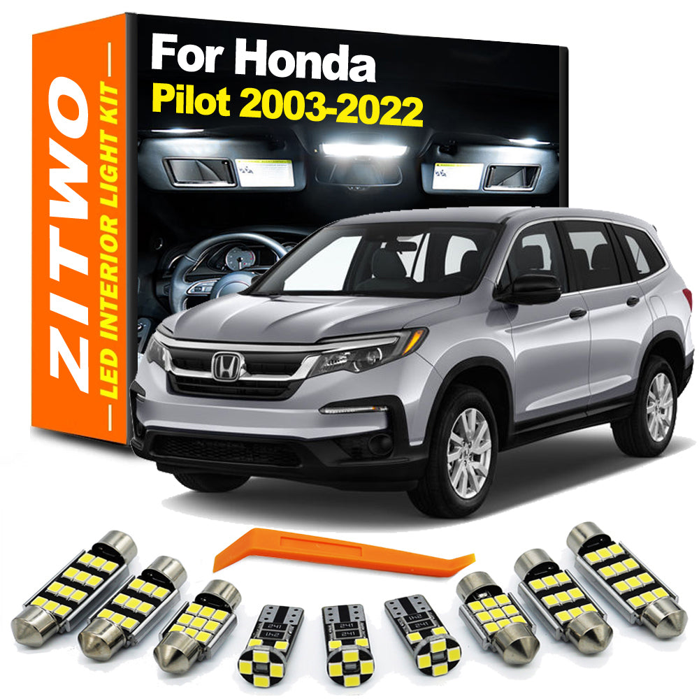 AutoGlowLED LED Interior Dome Reading Light Kit for Honda Pilot 2003-2022