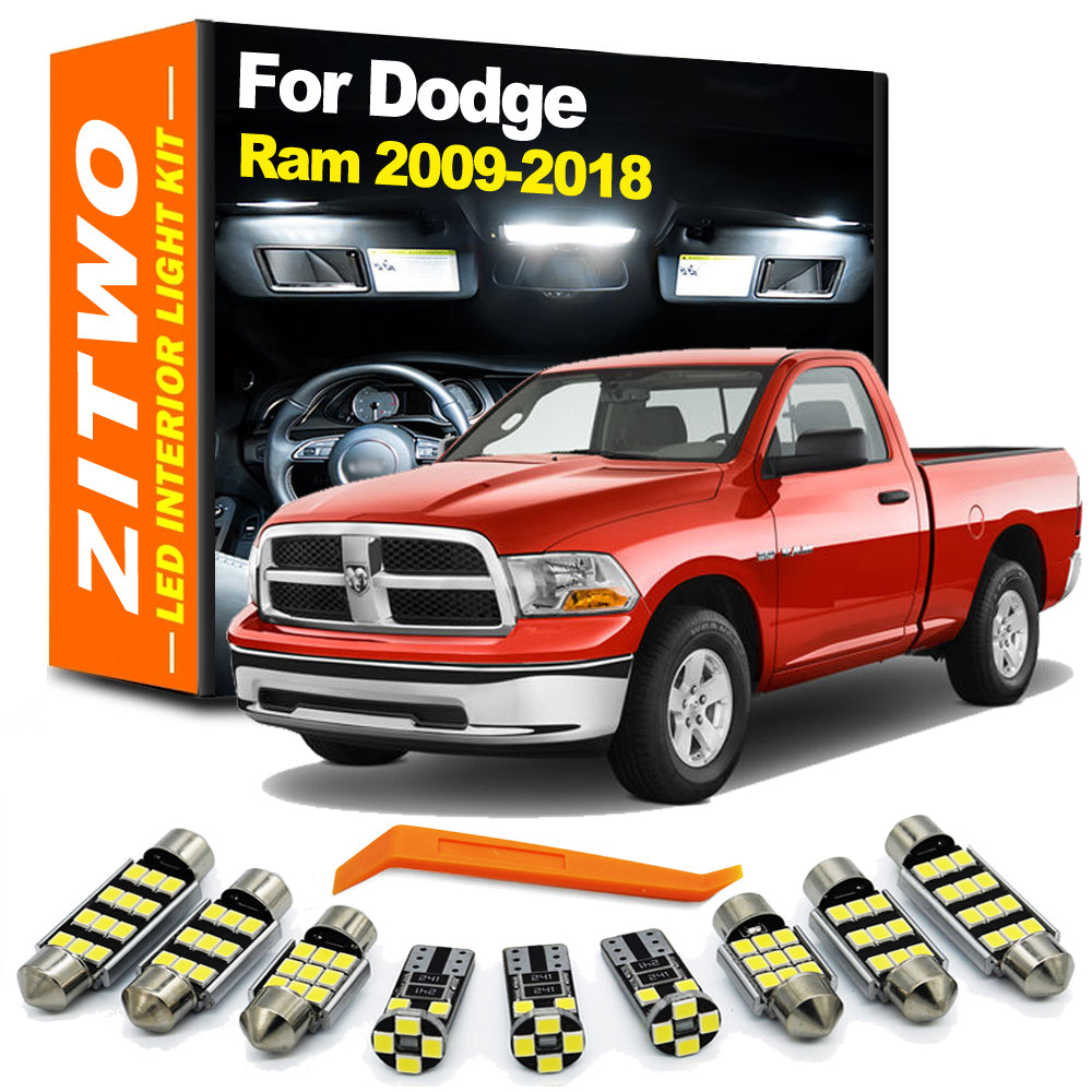 AutoGlowLED 13pc LED Interior Light Kit for Dodge Ram 2009-2018