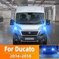AutoGlowLED LED Daytime Running Light DRL for Fiat Ducato 2014-2018, 2pcs