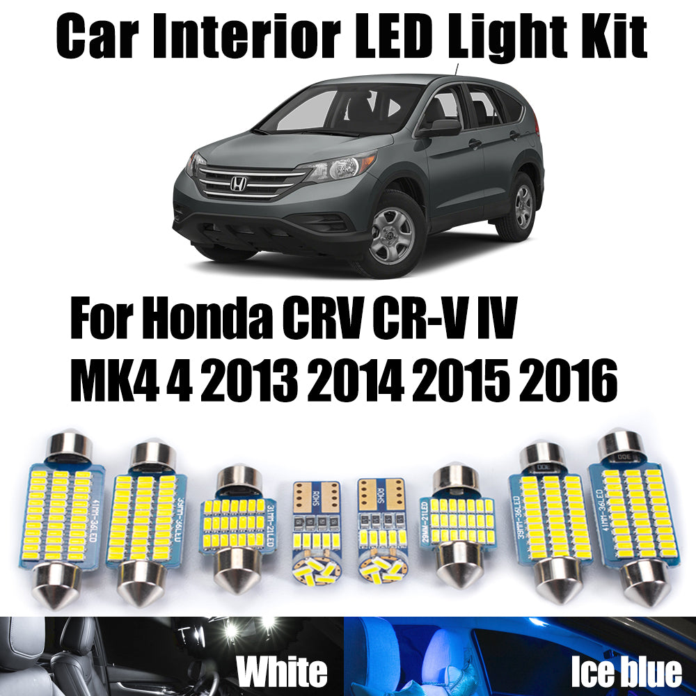 AutoGlowLED 14Pcs Canbus LED Interior Light Kit for Honda CR-V MK4 2013-2016