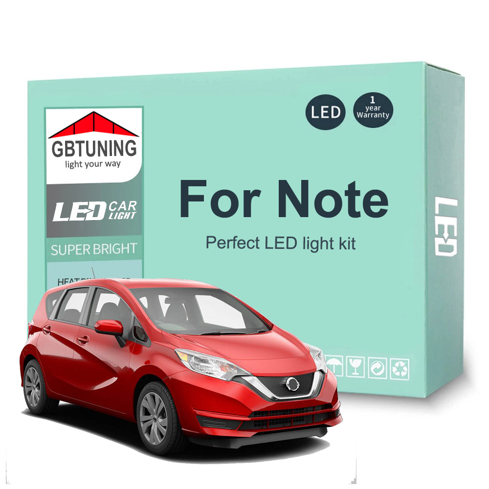 AutoGlowLED LED Interior Light Kit for Nissan Note E11 E12 E13 2005-2022 Canbus