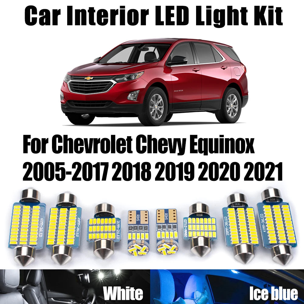 AutoGlowLED Canbus LED Interior Light Kit for Chevrolet Equinox 2005-2021