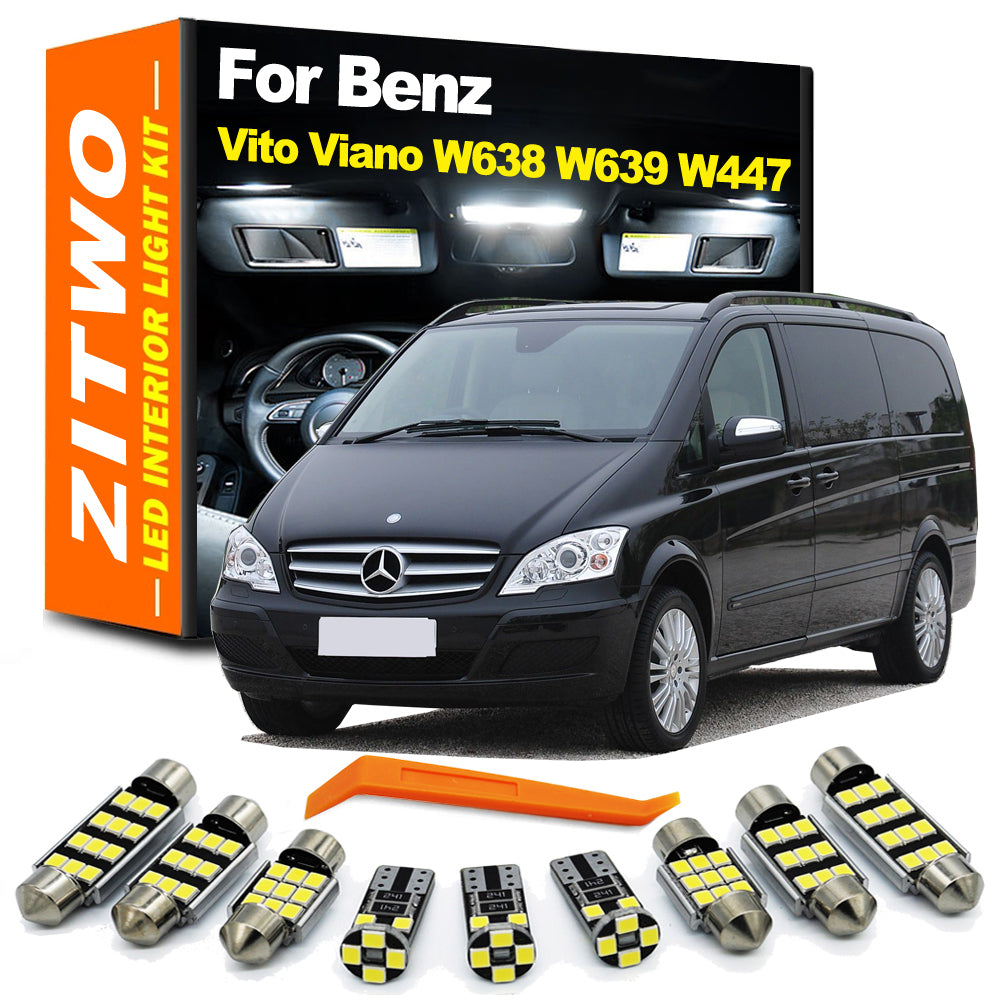 AutoGlowLED Interior LED Light Kit for Mercedes Vito Viano W638 W639 W447