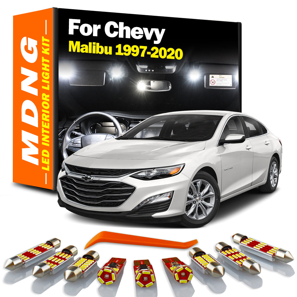 AutoGlowLED Canbus LED Interior Light Kit for Chevy Malibu 1997-2020