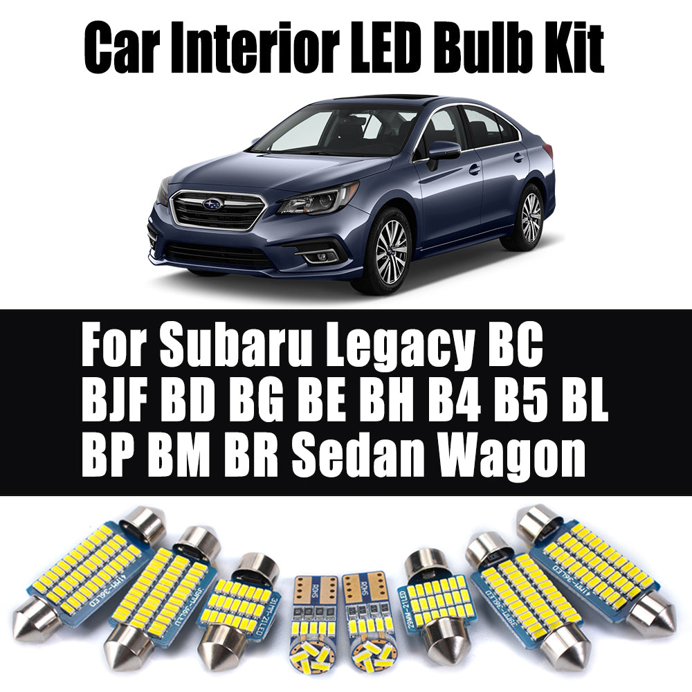 AutoGlowLED Canbus LED Interior Light Kit for Subaru Legacy Sedan Wagon