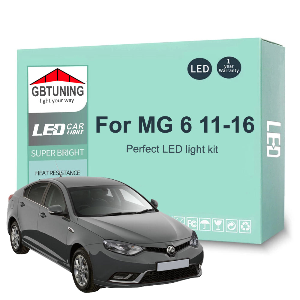 AutoGlowLED 12Pc Canbus LED Interior Light Kit for MG6 2011-2016