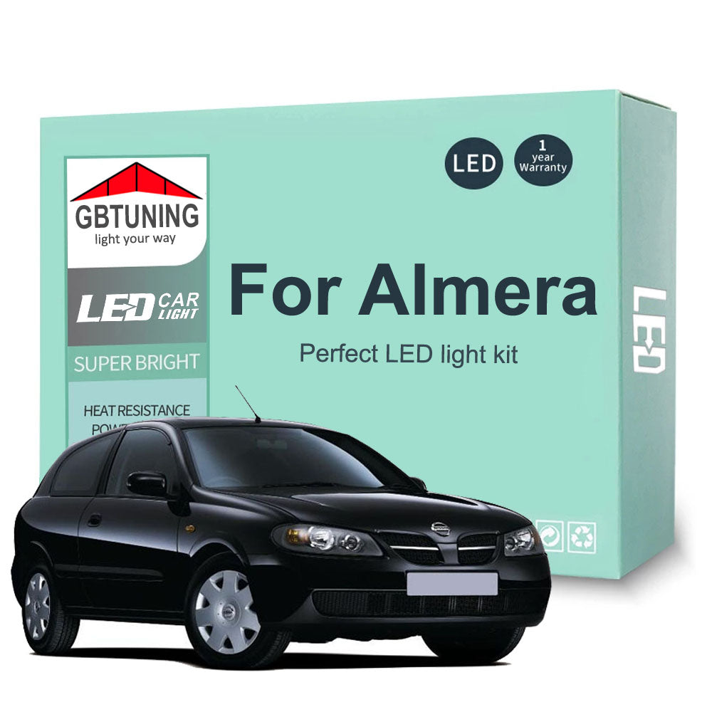 AutoGlowLED LED Interior Light Kit for Nissan Almera N15-N18 B10 V10 Tino Canbus