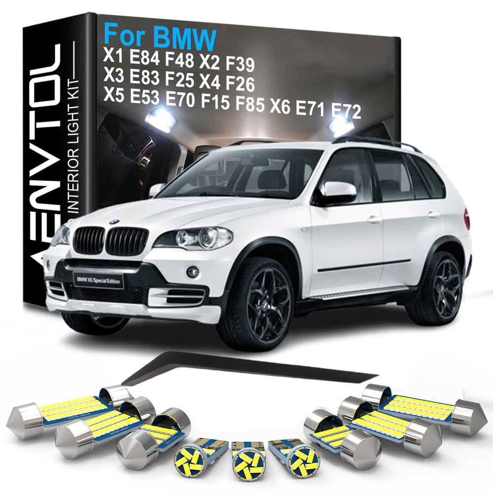 AutoGlowLED BMW X Series LED Interior Light Kit No Error Canbus