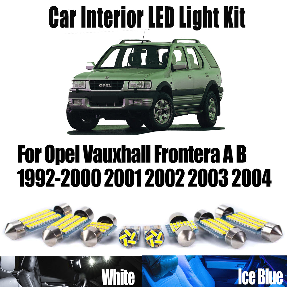 AutoGlowLED Canbus LED Interior Light Kit for Opel Vauxhall Frontera A B 1992-2004