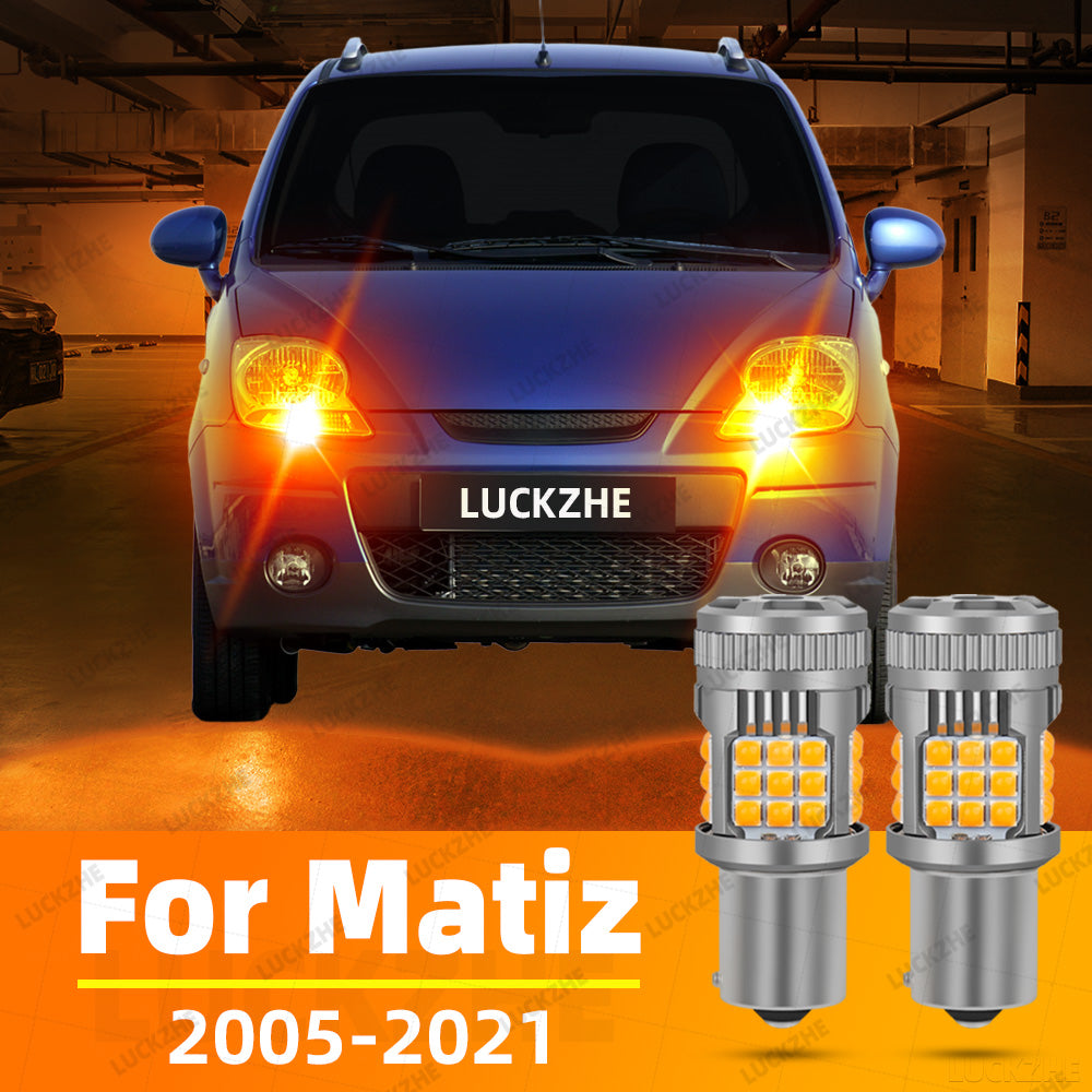 AutoGlowLED LED Turn Signal Light for Chevrolet Matiz M200 M250 2005-2021 Amber